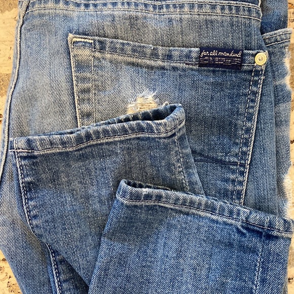 7 For All Mankind josefina skinny boyfriend jeans - 27 - Picture 7 of 7